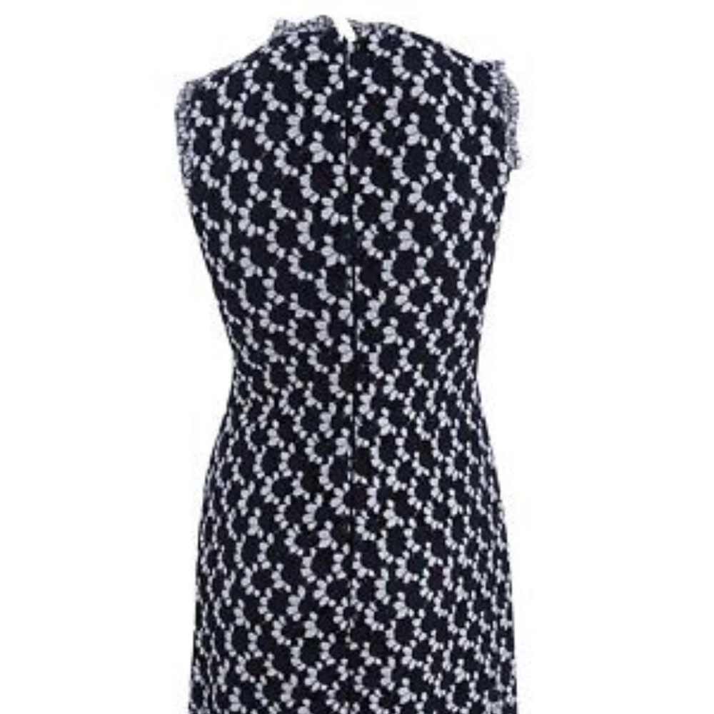 Tommy Hilfiger Two-Tone Lace High-Neck Dress - Picture 8 of 8